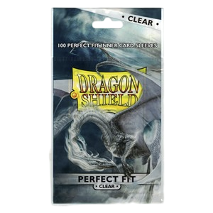 100 Dragon Shield Perfect Fit Sleeves - Clear Sleeves